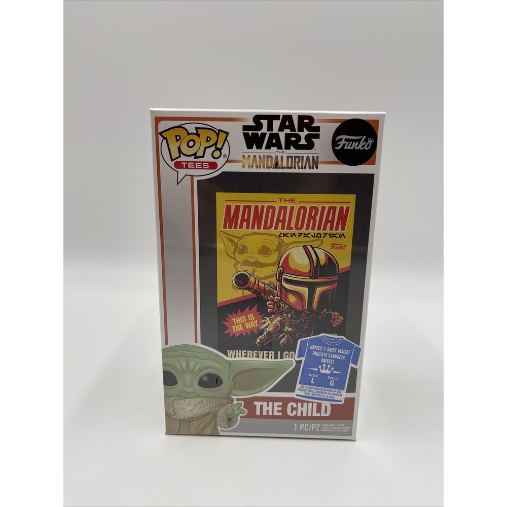 New FUNKO POP Star Wars Mandalorian THE CHILD L T-SHIRT 2021 Baby Yoda NIB #013‎